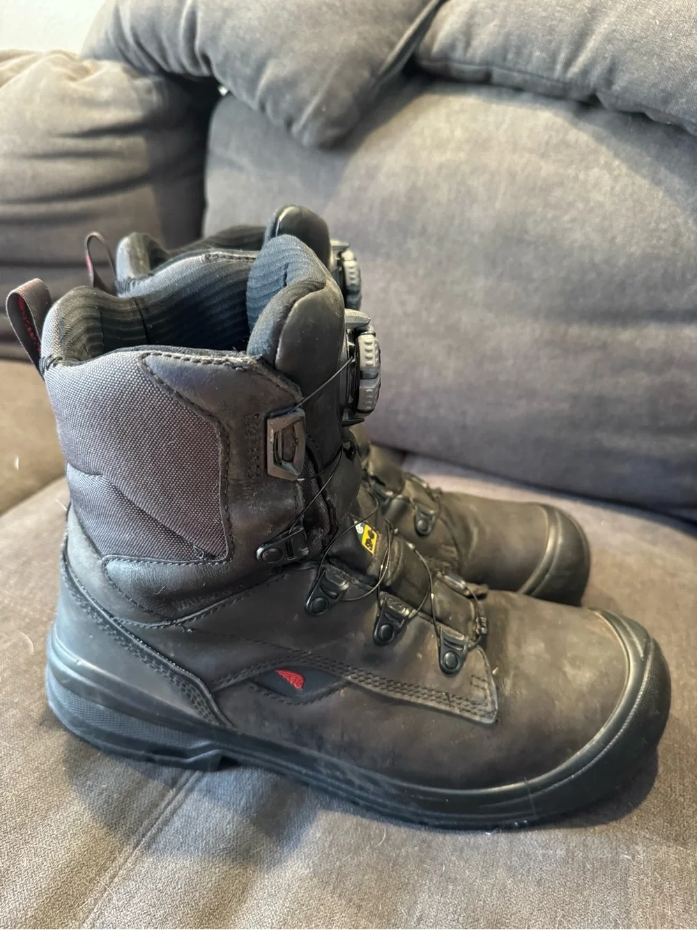 Red Wing Shoes Black BOA-Style Work Boots
